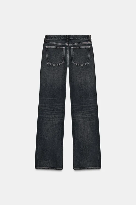 ДЖИНСЫ TRF WIDE LEG С НИЗКОЙ ПОСАДКОЙ