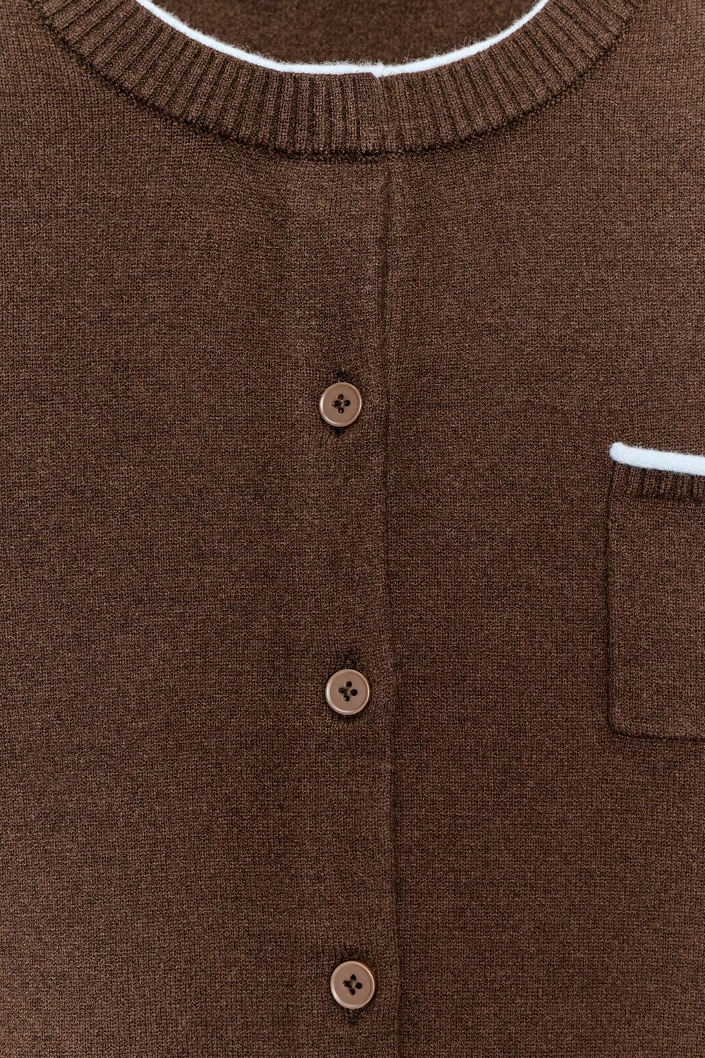 КОМБИНИРОВАННЫЙ КАРДИГАН