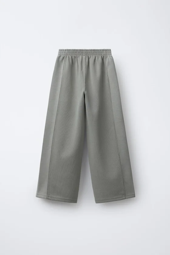 БРЮКИ WIDE LEG В РУБЧИК ИЗ МОДАЛА