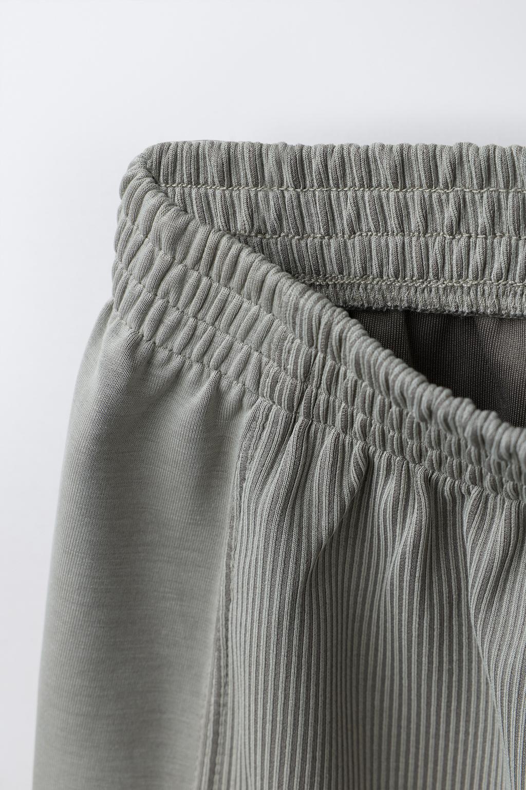 БРЮКИ WIDE LEG В РУБЧИК ИЗ МОДАЛА