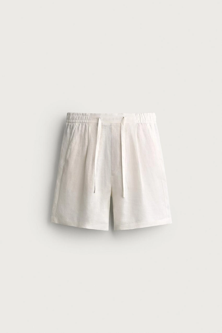 ШОРТЫ RELAXED FIT ИЗ 100% ЛЬНА