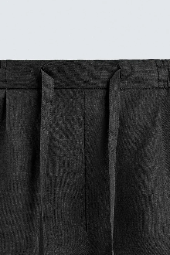 ШОРТЫ RELAXED FIT ИЗ 100% ЛЬНА