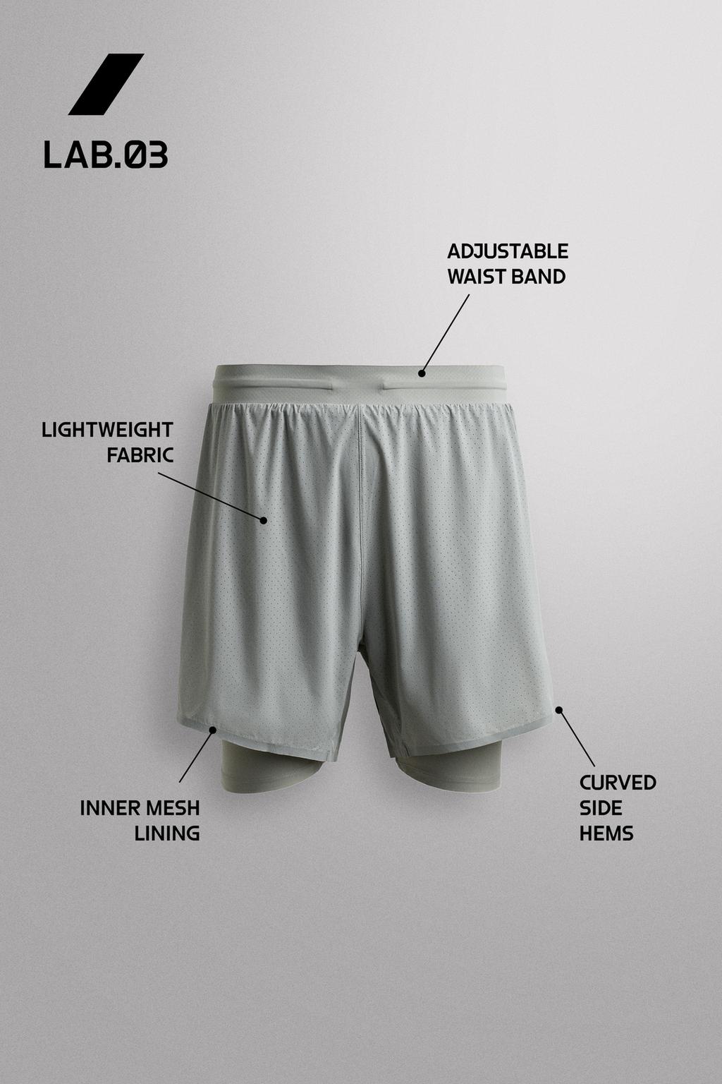 ШОРТЫ ДЛЯ БЕГА 2 В 1