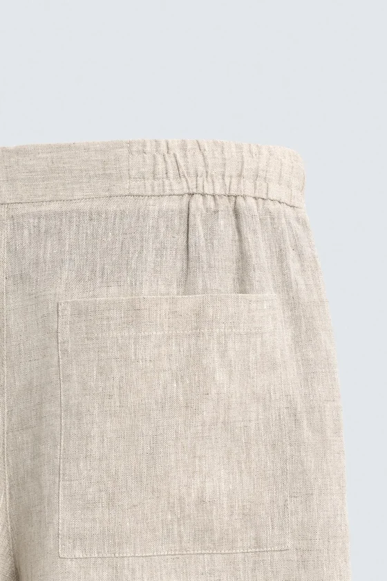 ШОРТЫ RELAXED FIT ИЗ 100% ЛЬНА