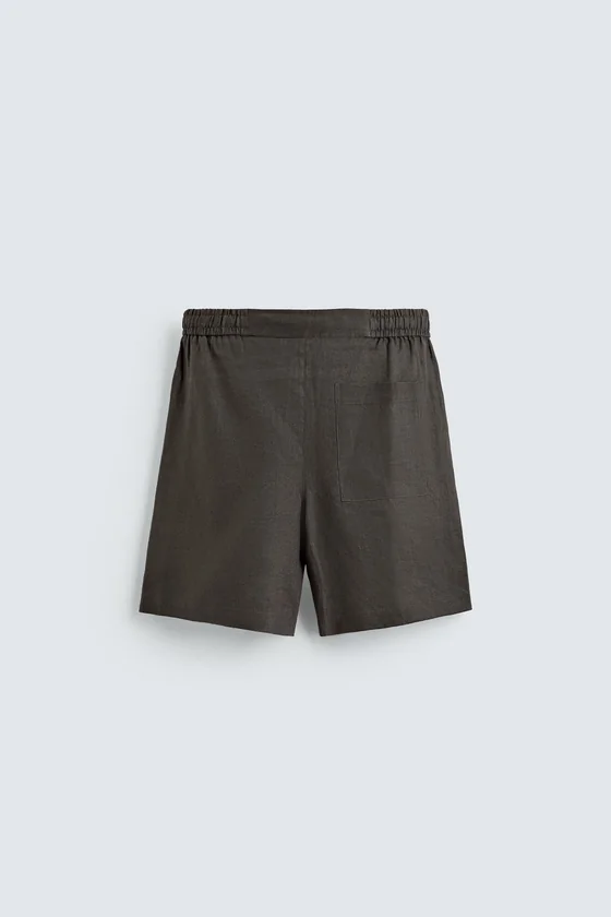 ШОРТЫ RELAXED FIT ИЗ 100% ЛЬНА