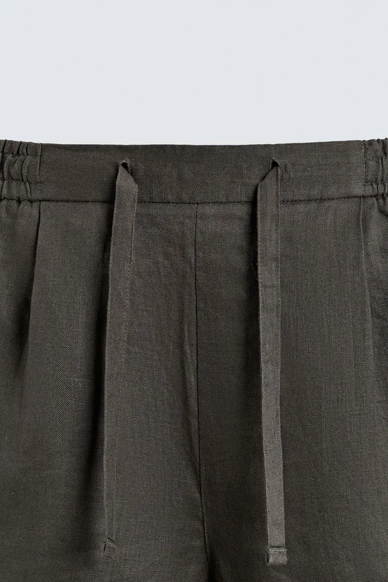ШОРТЫ RELAXED FIT ИЗ 100% ЛЬНА