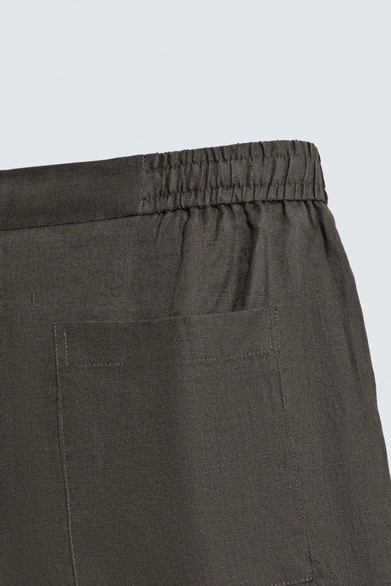 ШОРТЫ RELAXED FIT ИЗ 100% ЛЬНА