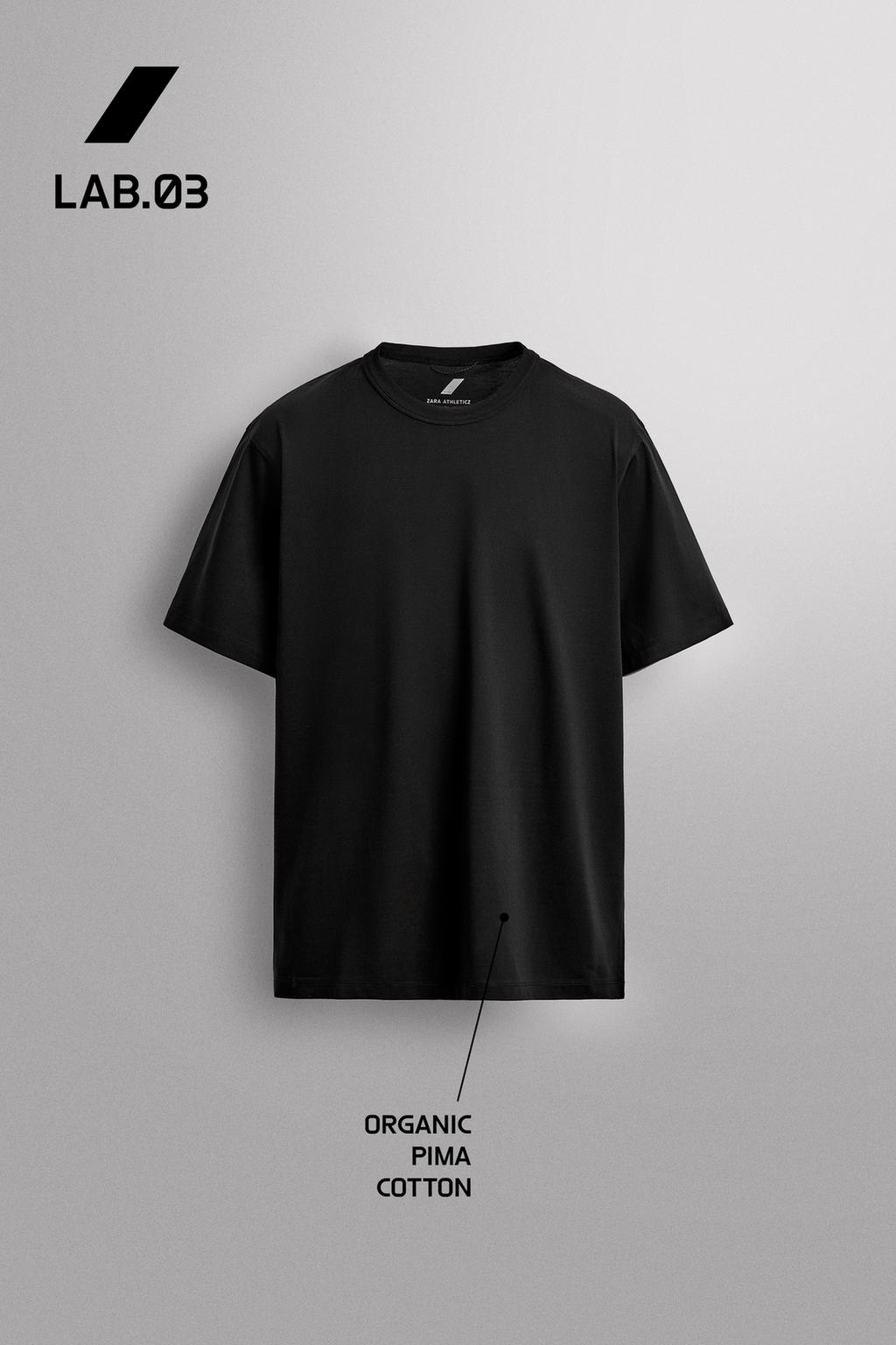 ФУТБОЛКА ИЗ ТЕХНИЧЕСКОЙ ТКАНИ СО СМЕСЬЮ ХЛОПКА