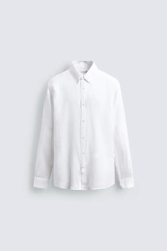 РУБАШКА REGULAR FIT ИЗ 100% ЛЬНА