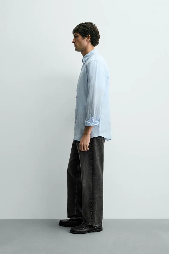 РУБАШКА REGULAR FIT ИЗ 100% ЛЬНА