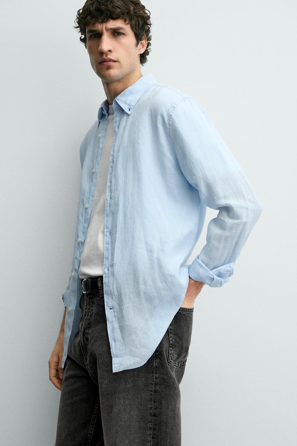 РУБАШКА REGULAR FIT ИЗ 100% ЛЬНА