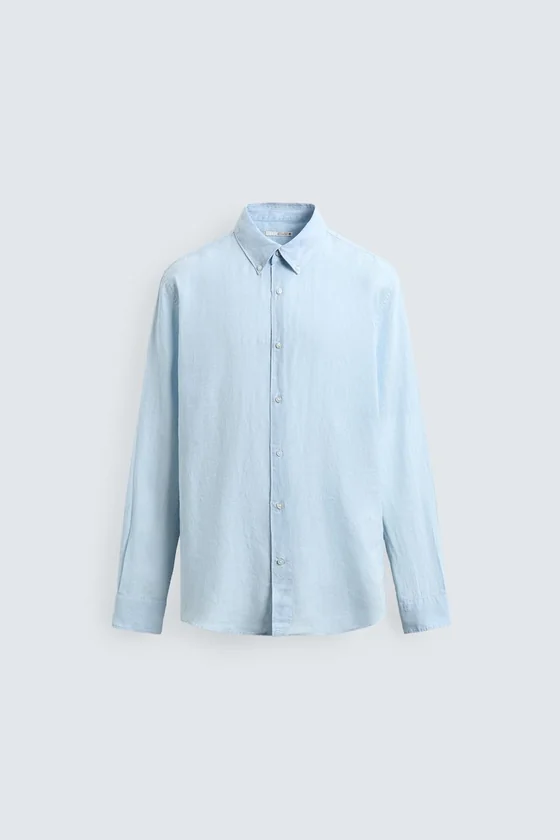 РУБАШКА REGULAR FIT ИЗ 100% ЛЬНА