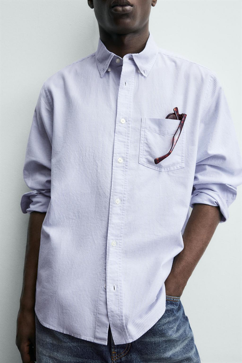 РУБАШКА ОКСВОРД С ТЕКСТУРОЙ