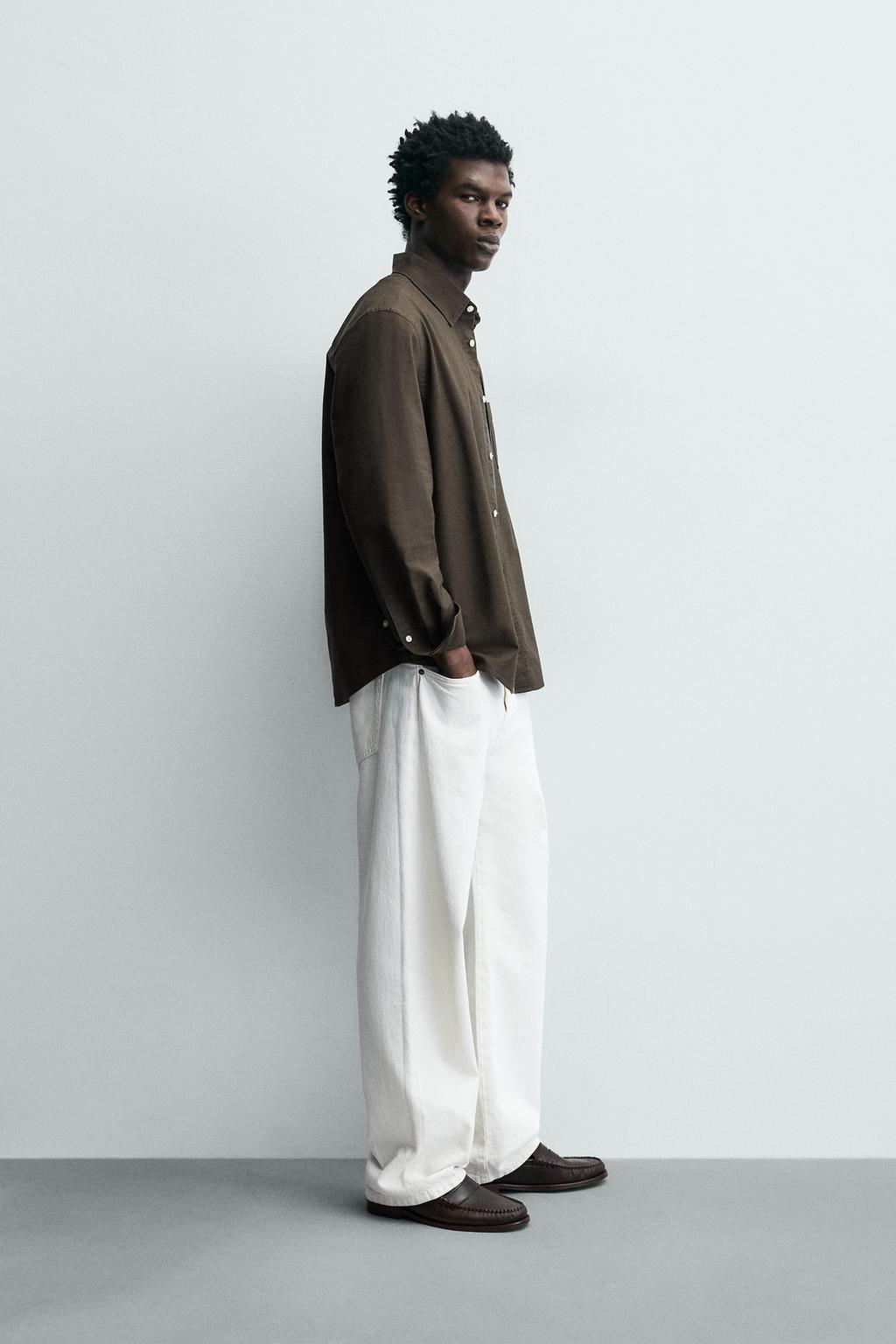 РУБАШКА ОКСВОРД С ТЕКСТУРОЙ