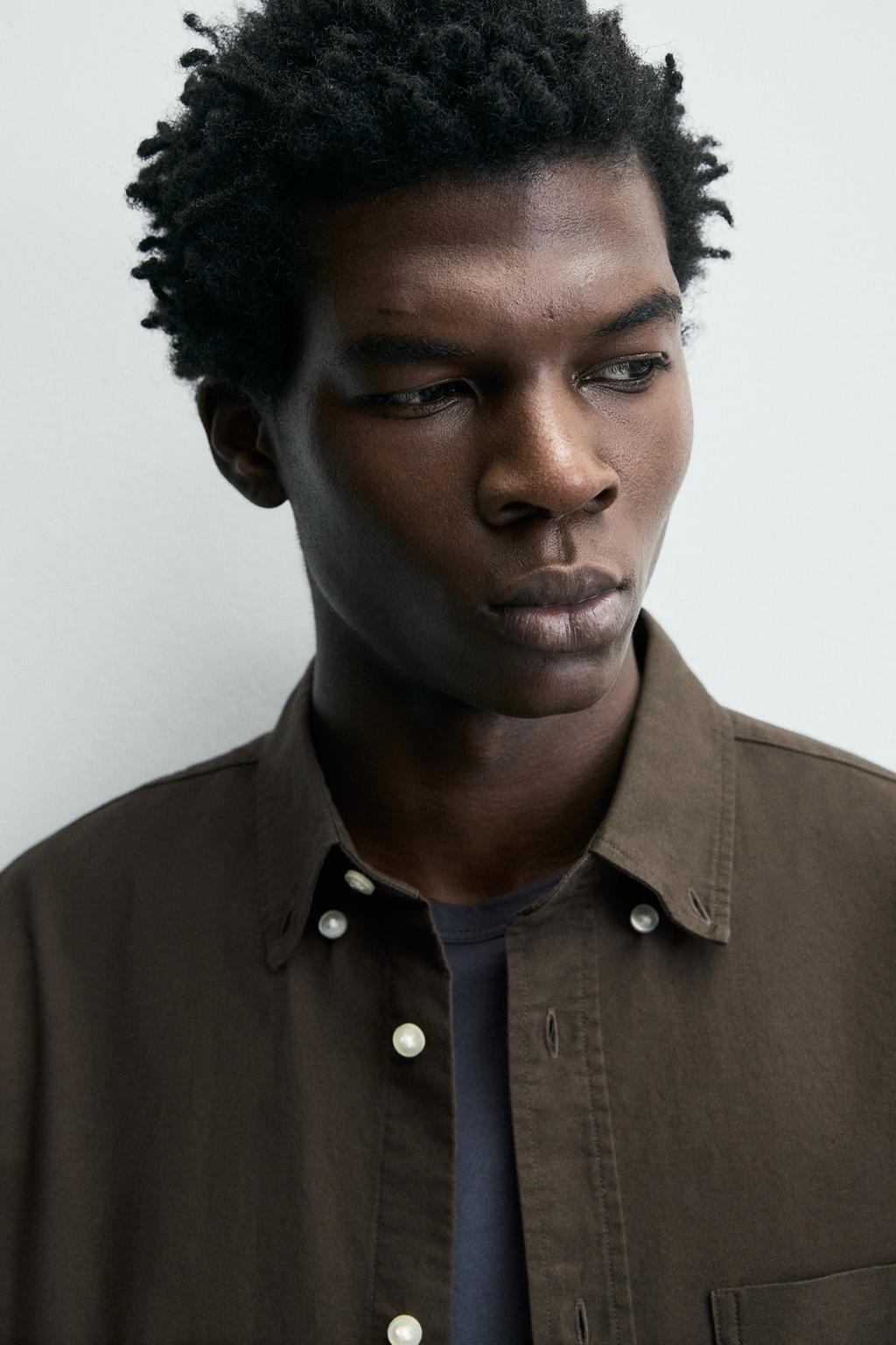 РУБАШКА ОКСВОРД С ТЕКСТУРОЙ