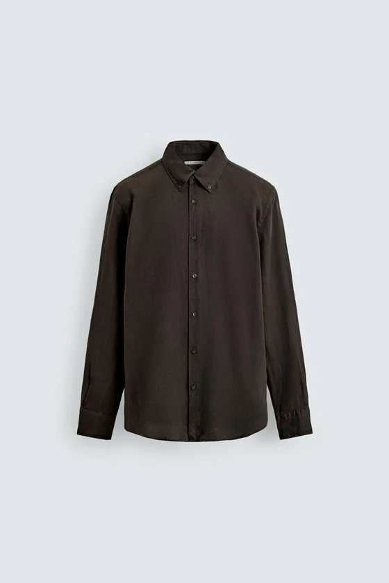 РУБАШКА REGULAR FIT ИЗ 100% ЛЬНА