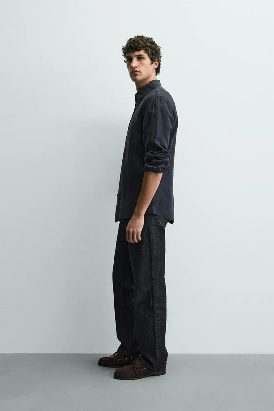 РУБАШКА REGULAR FIT ИЗ 100% ЛЬНА