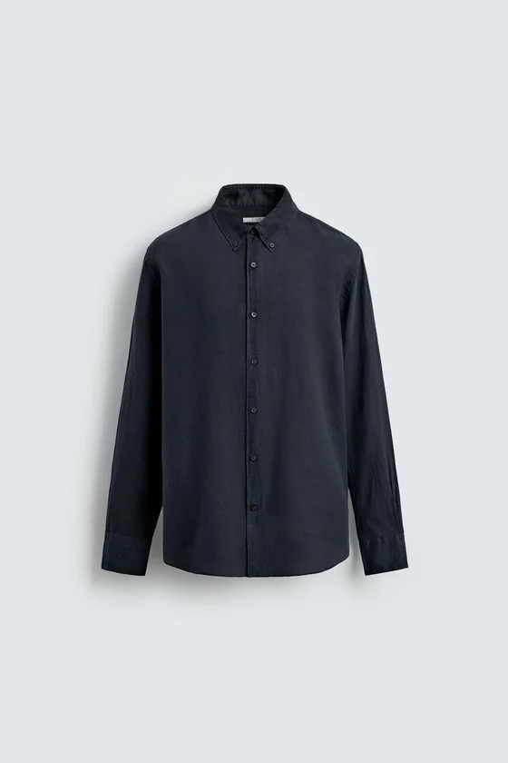 РУБАШКА REGULAR FIT ИЗ 100% ЛЬНА