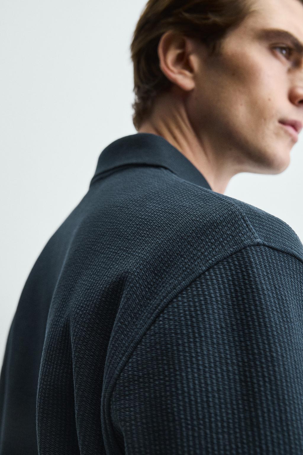 ПОЛО В ПОЛОСКУ ИЗ РЕЛЬЕФНОГО ТРИКОТАЖА