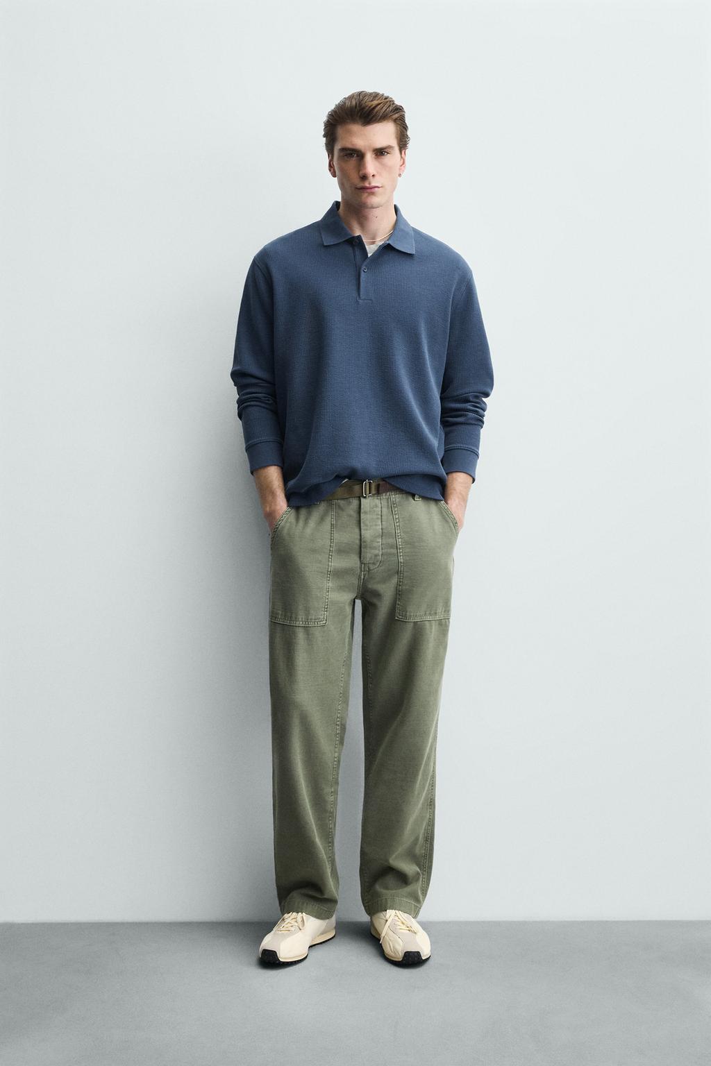 ПОЛО В ПОЛОСКУ ИЗ РЕЛЬЕФНОГО ТРИКОТАЖА