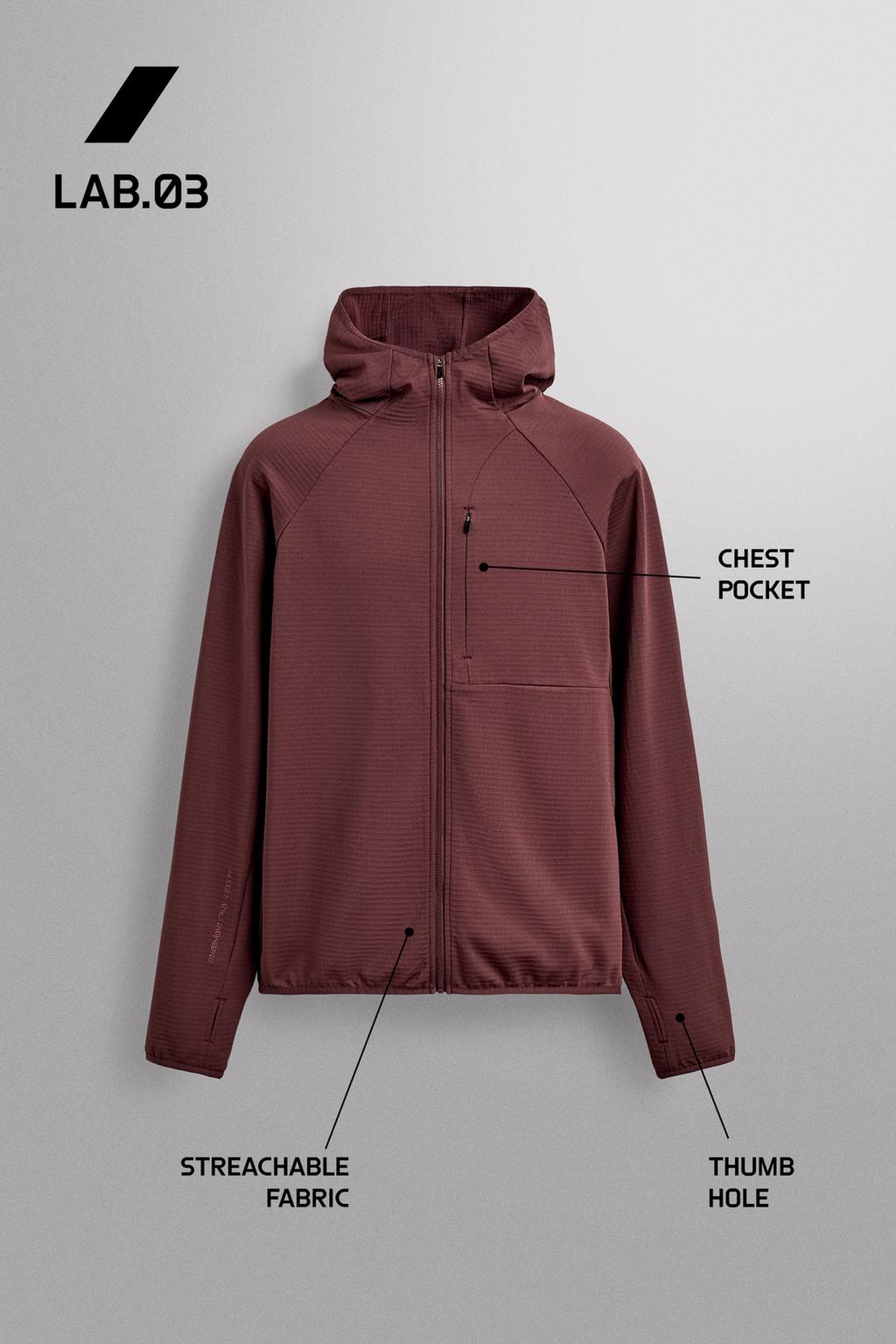 ТОЛСТОВКА С ВОРОТНИКОМ НА МОЛНИИ И КОМБИНИРОВАННЫМ КАРМАНОМ