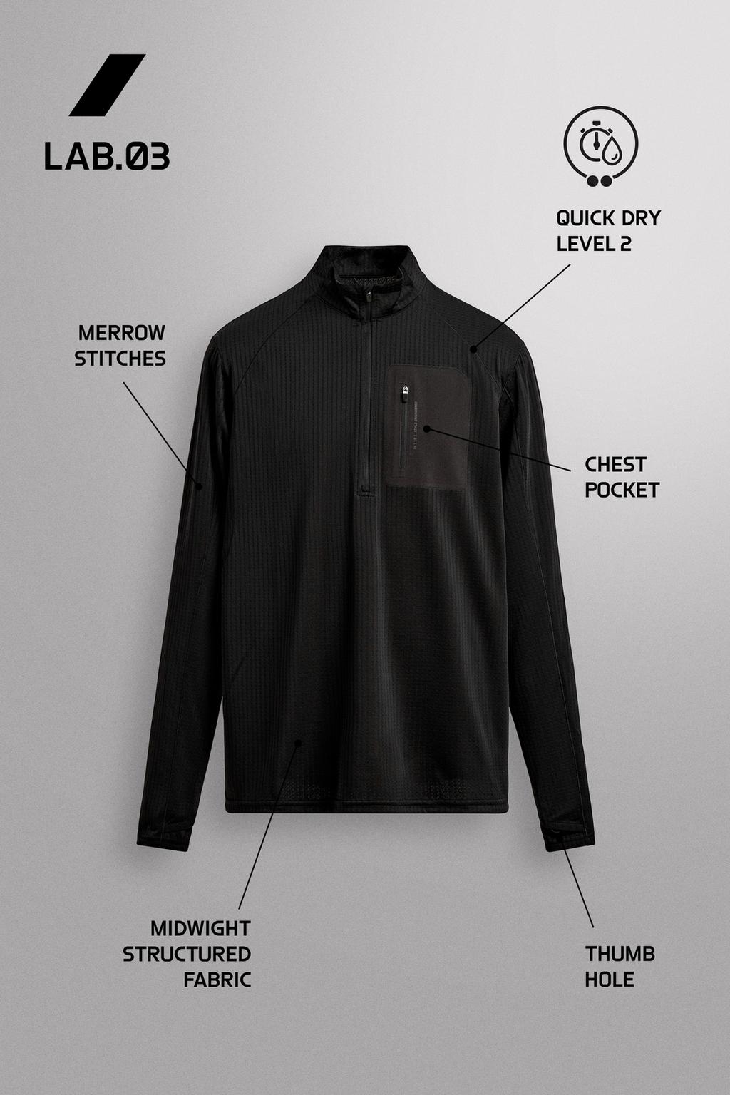 ТОЛСТОВКА С ВОРОТНИКОМ НА МОЛНИИ И КОМБИНИРОВАННЫМ КАРМАНОМ