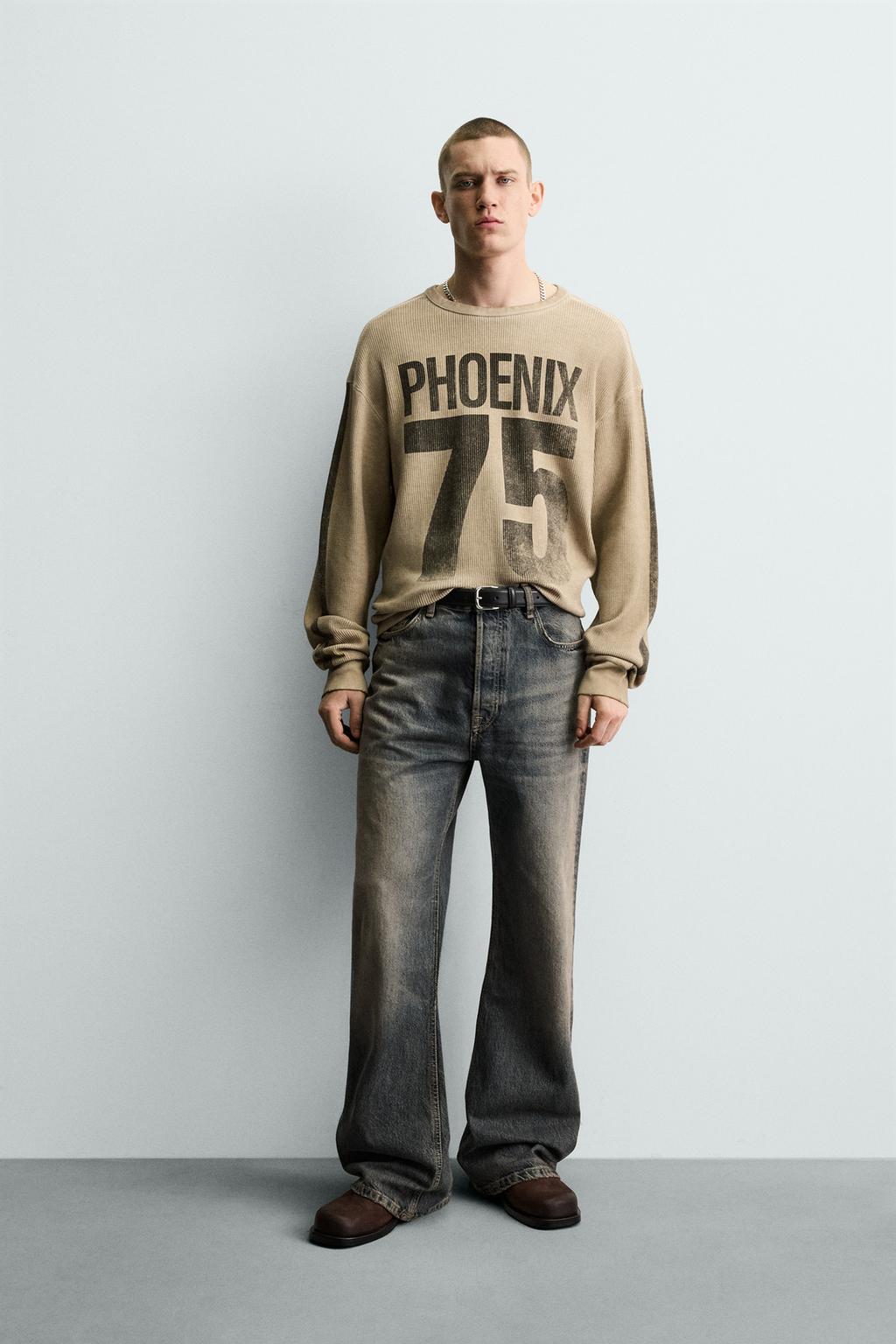 ТОЛСТОВКА С ВАФЕЛЬНОЙ СТРУКТУРОЙ И ПРИНТОМ