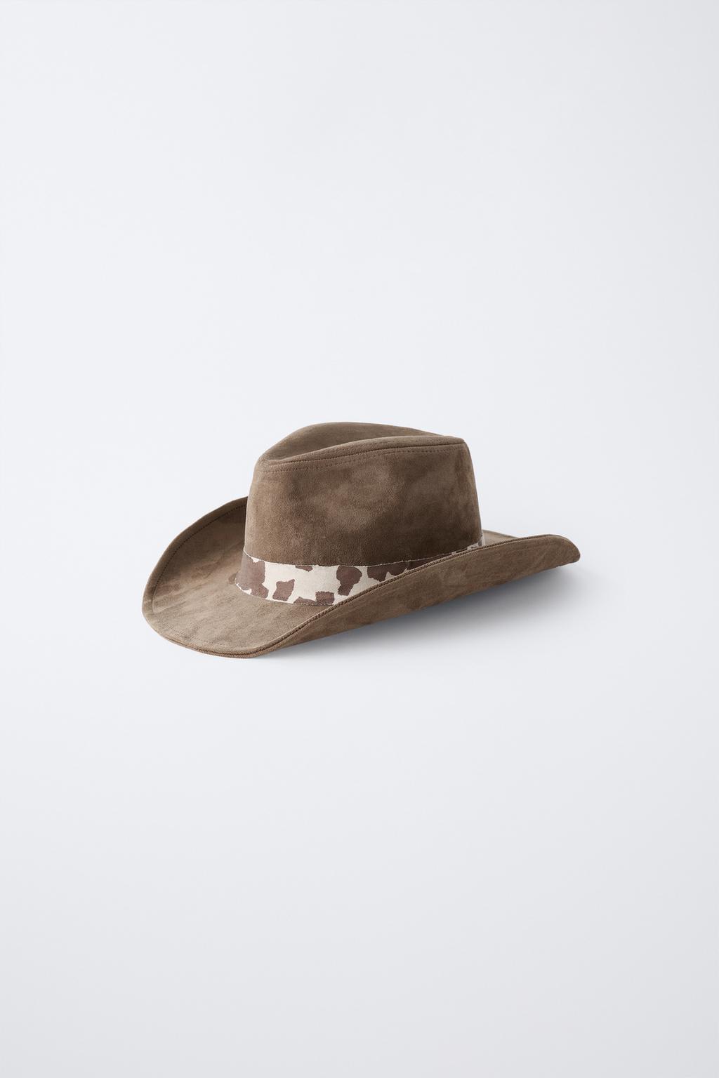 КОВБОЙСКАЯ ШЛЯПА С АНИМАЛИСТИЧЕСКИМ ПРИНТОМ
