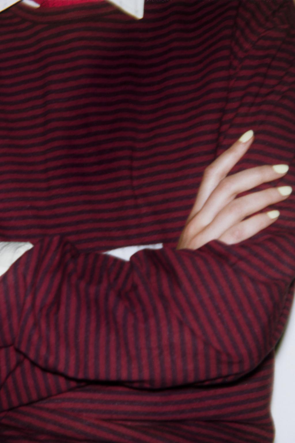 ФУТБОЛКА В ПОЛОСКУ ИЗ ХЛОПКА И ЛЬНА