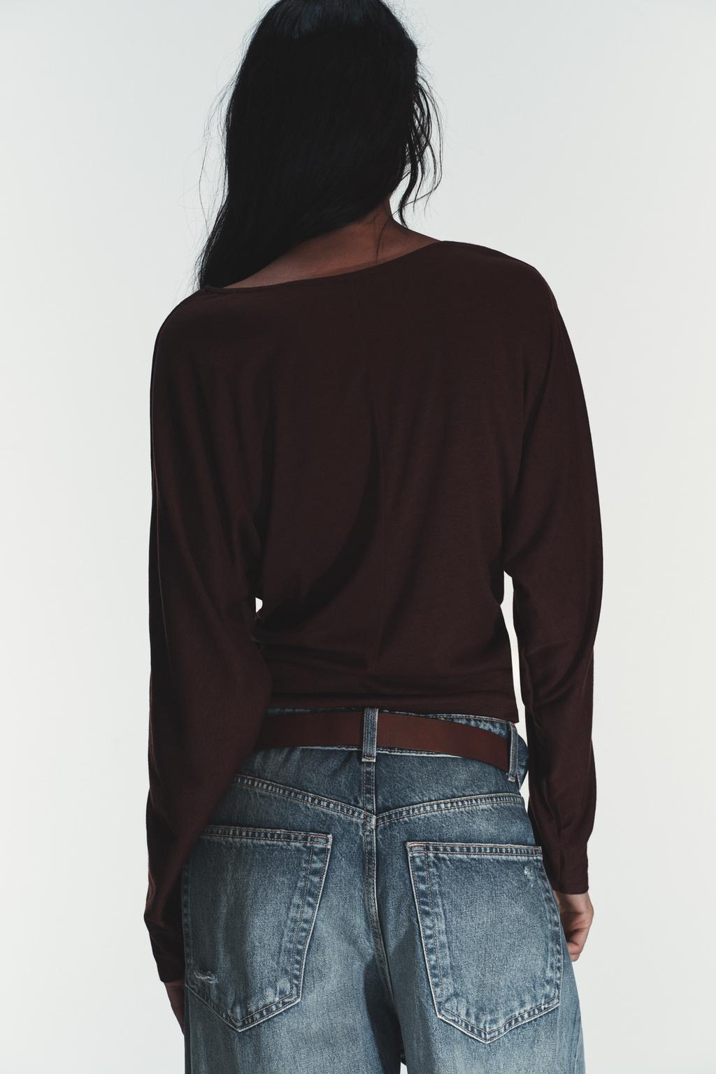 ФУТБОЛКА С БОКОВОЙ ДРАПИРОВКОЙ