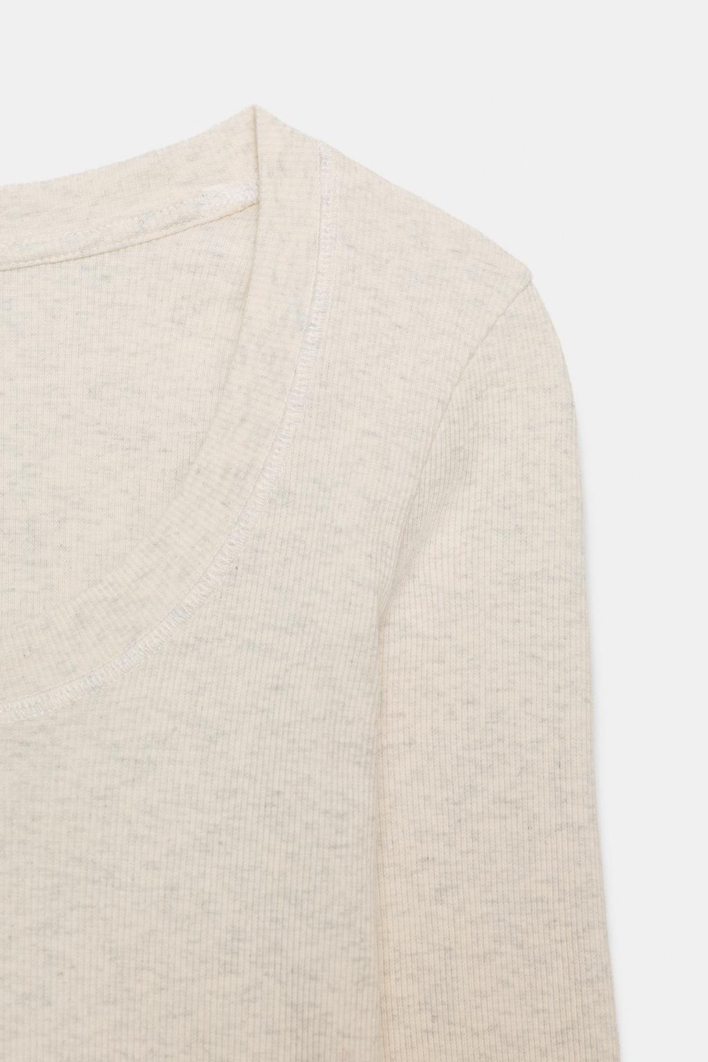 ФУТБОЛКА В РУБЧИК С ДЛИННЫМИ РУКАВАМИ