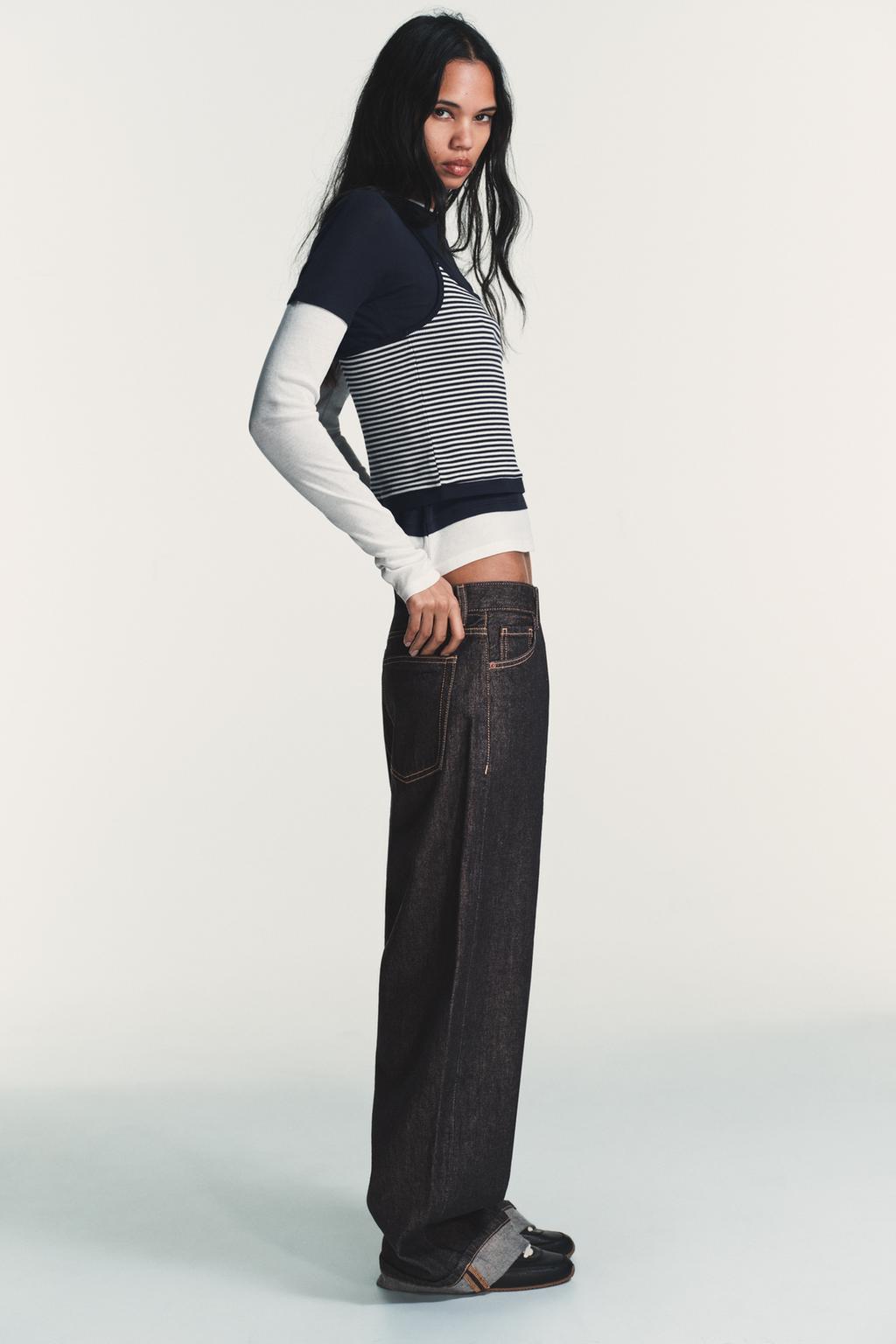 ФУТБОЛКА С ЭФФЕКТОМ ТРОЙНОЙ ПОЛОСКИ