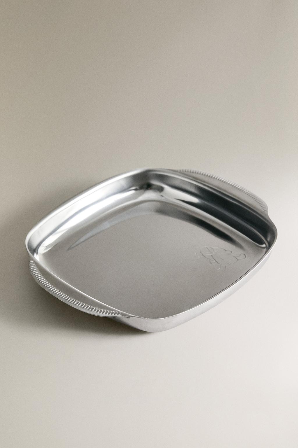 Детский кроличья металлическая тарелка