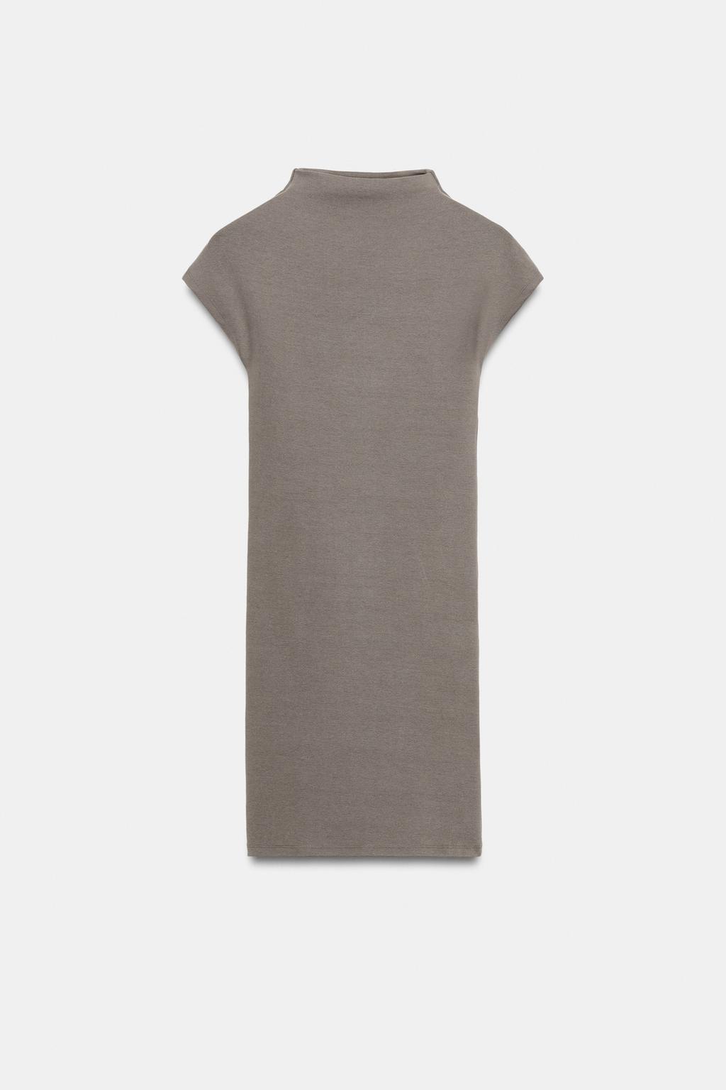 КОРОТКОЕ ПЛАТЬЕ С ВОРОТНИКОМ-СТОЙКОЙ