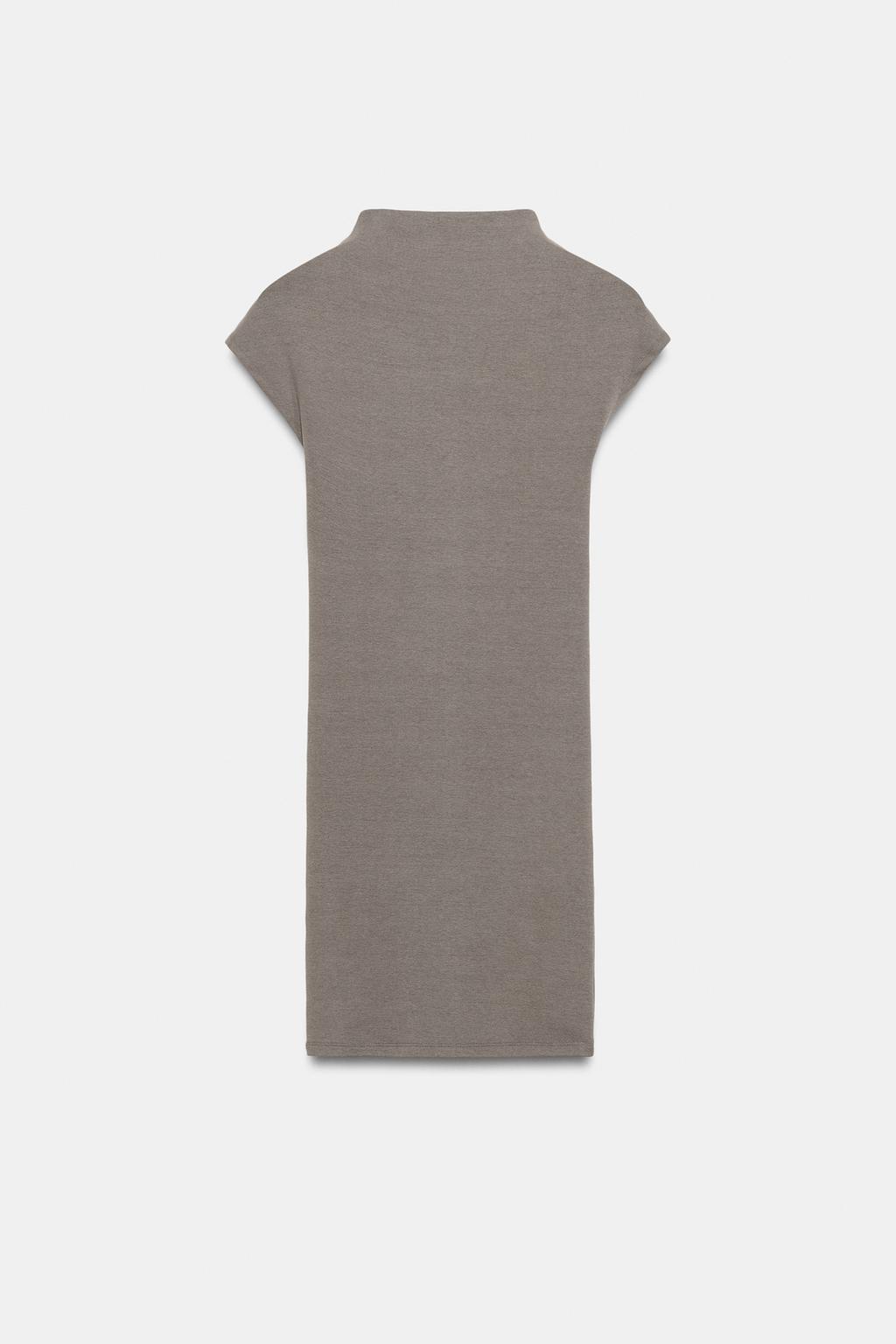 КОРОТКОЕ ПЛАТЬЕ С ВОРОТНИКОМ-СТОЙКОЙ