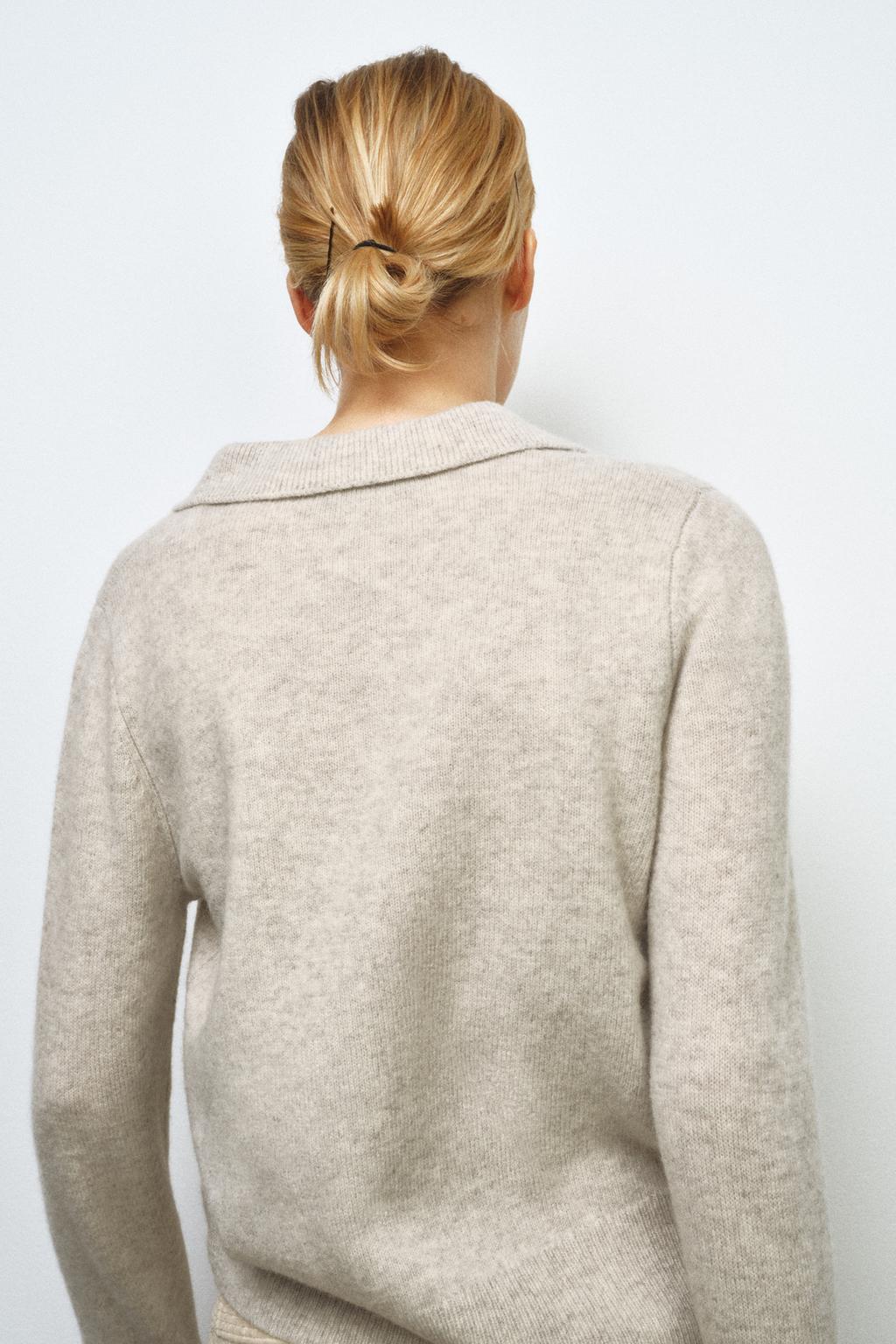 ОДНОТОННОЕ ПОЛО ИЗ 100% ШЕРСТИ