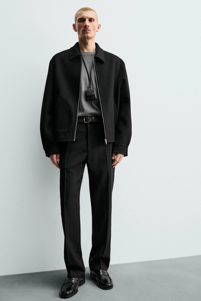 Брюки-чино из 100% шерсти