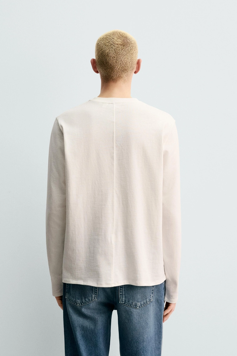 Футболка с длинным рукавом средней плотности из коллекции origins