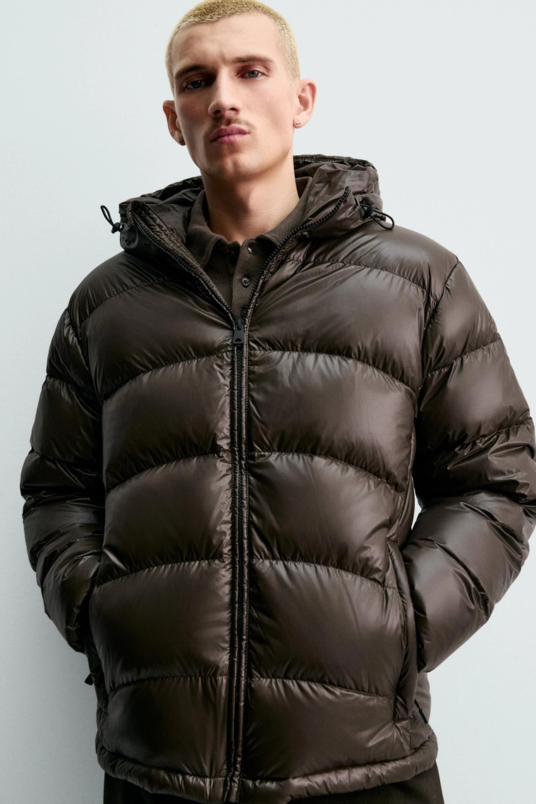 Пуховик с водоотталкивающим покрытием, 80% пух, 20% перо, коллекция origins