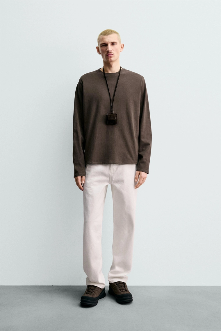 Футболка с длинным рукавом из средней плотности коллекции origins