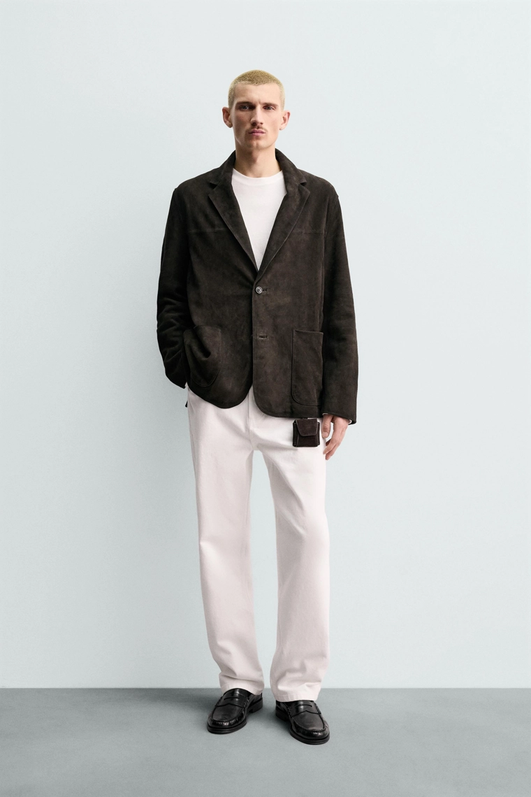 Замшевый бархатный блейзер происхождение