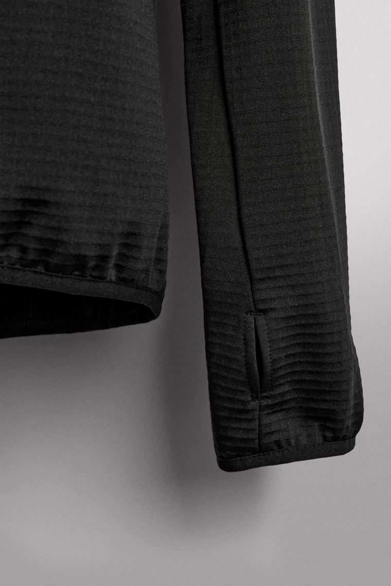 Техническая комбинированная флисовая толстовка