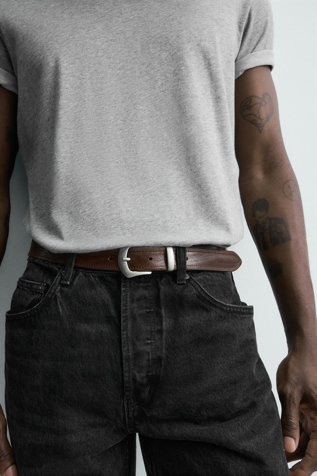 КОЖАНЫЙ РЕМЕНЬ В ВИНТАЖНОМ СТИЛЕ