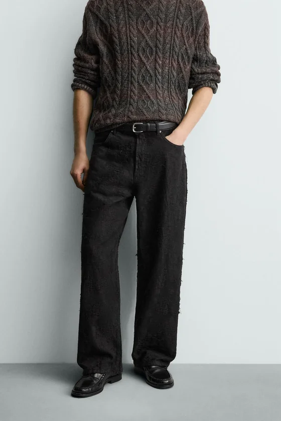 БРЮКИ JACQUARD С ТЕКСТУРОЙ