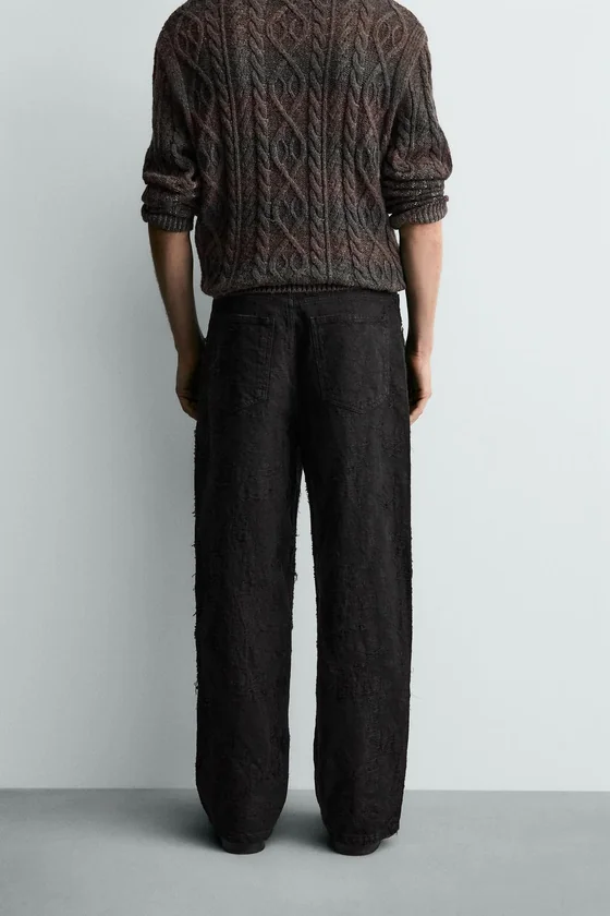 БРЮКИ JACQUARD С ТЕКСТУРОЙ