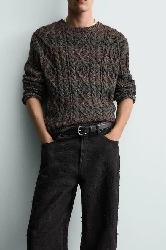 БРЮКИ JACQUARD С ТЕКСТУРОЙ
