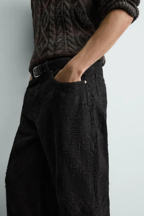 БРЮКИ JACQUARD С ТЕКСТУРОЙ