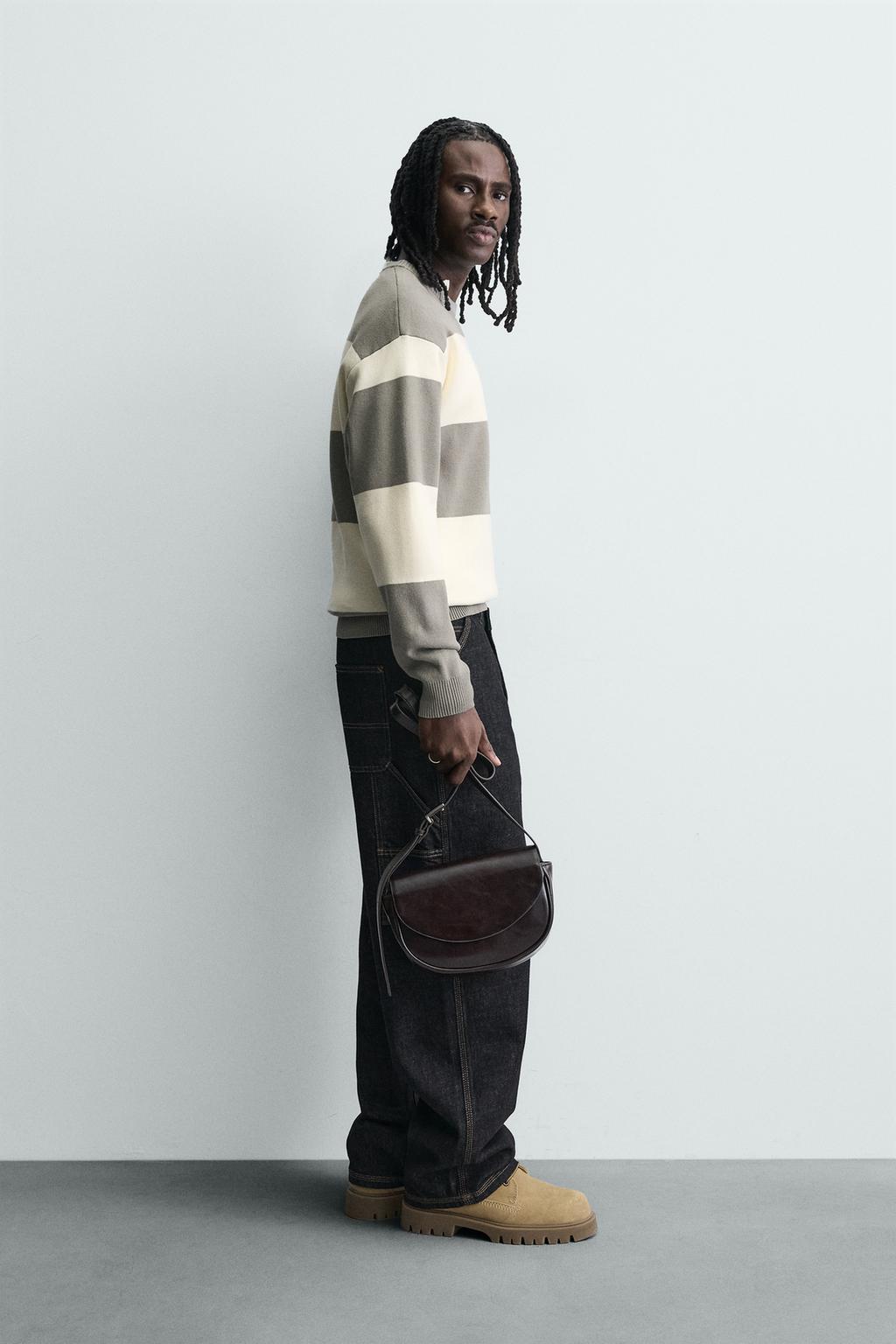 МЯГКИЙ СВИТЕР ИЗ РЕЛЬЕФНОЙ ТКАНИ