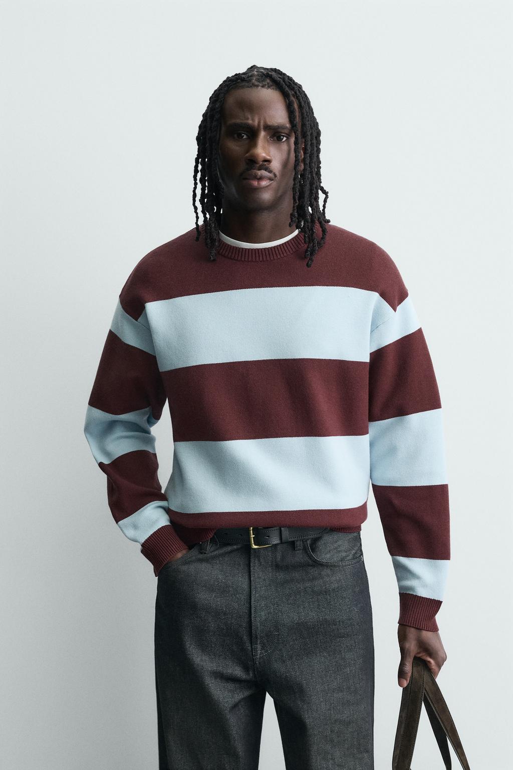 СВИТЕР ИЗ МЯГКОЙ РЕЛЬЕФНОЙ ТКАНИ