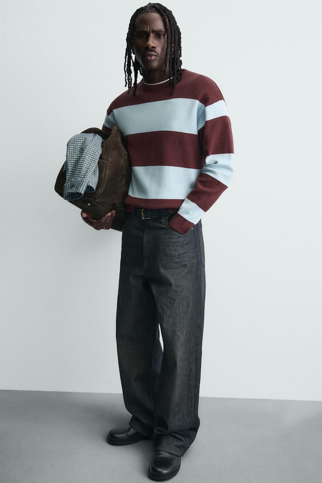 СВИТЕР ИЗ МЯГКОЙ РЕЛЬЕФНОЙ ТКАНИ